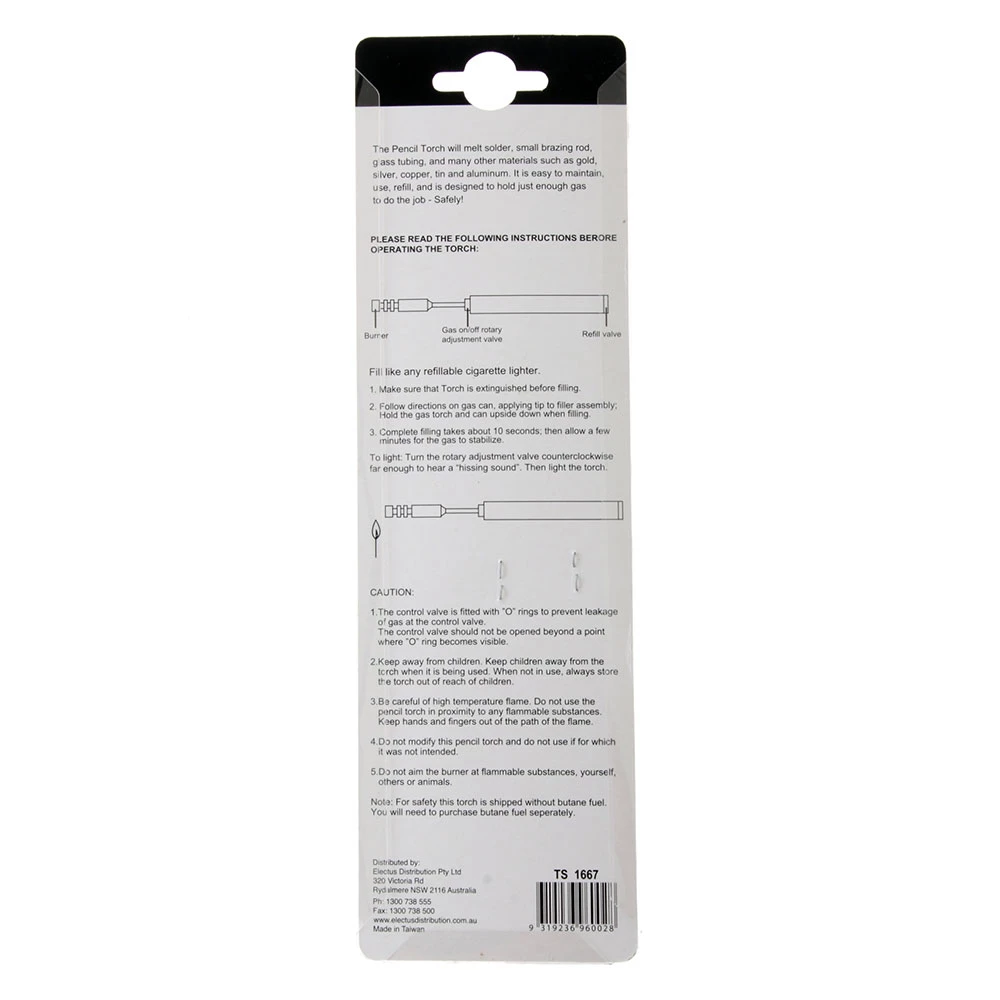 White Label Pencil Butane Torch 2 White Label Pencil Butane Torch - Image 2