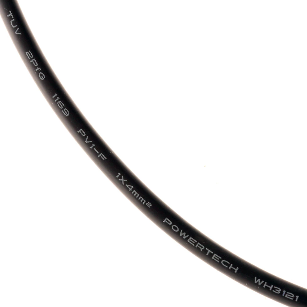 White Label 50A Solar Panel Power Cable 4mm Black - Per Metre 2 White Label 50A Solar Panel Power Cable 4mm Black - Per Metre - Image 2