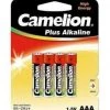White Label Camelion AAA Alkaline Batteries Qty 4