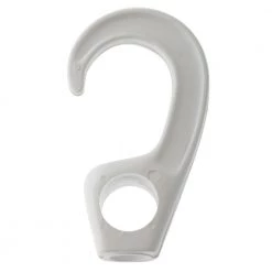 White Label Shock Cord Hook 8mm White