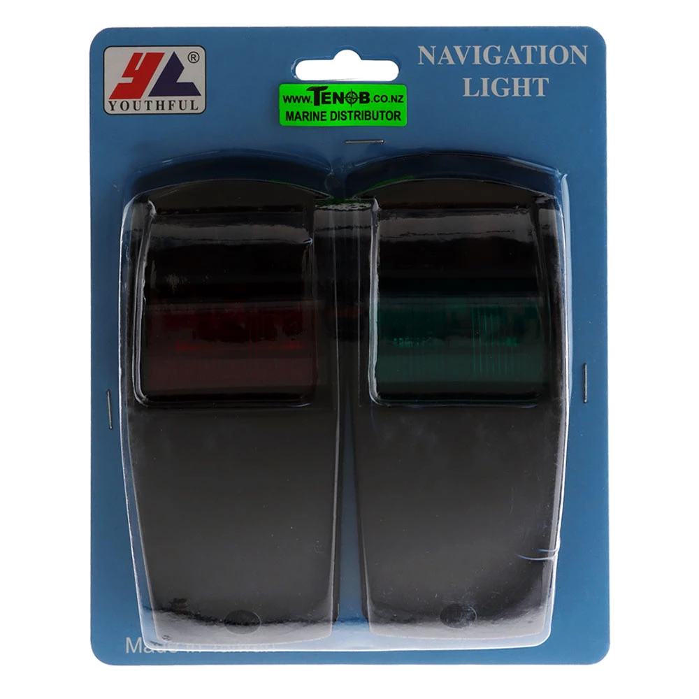 White Label Large Navigation Lights - Port And Starboard Black 1 White Label Large Navigation Lights - Port And Starboard Black