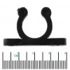 White Label Black Tube Holding Clip 15mm