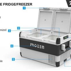 White Label Frozen Dual Zone Portable Fridge/Freezer 95L 12V/240V -White Label Sales Store 382076 frozen dual zone 12 v portable fridge freezer 75 l 382076 12 1416015 1