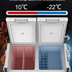 White Label Frozen Dual Zone Portable Fridge/Freezer 75L 12V/240V 14 White Label Frozen Dual Zone Portable Fridge/Freezer 75L 12V/240V -White Label Sales Store 382076 frozen dual zone 12 v portable fridge freezer 75 l 382076 4 1416023 1 1