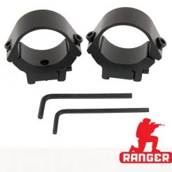 White Label Tikka T3X/17mm CZ Dovetail Rings 30mm Medium Black