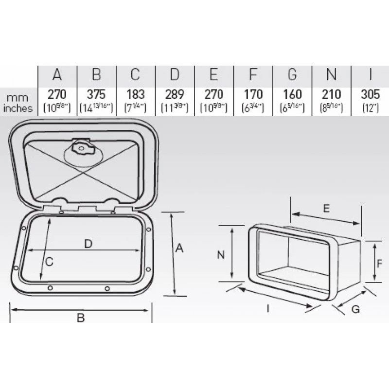 White Label Nuova Rade Tackle Box Storage Hatch White 1 White Label Nuova Rade Tackle Box Storage Hatch White