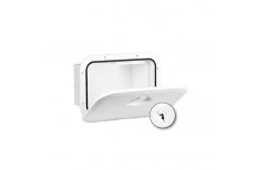 White Label Nuova Rade Rectangular Acces Hatch With Box White