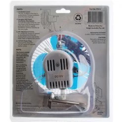 White Label Round Oscillating Single Speed Car Fan 6in 12V