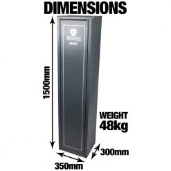 White Label Gun Locker Maxx Double Strength Cat A 7 Gun Safe 1500 X 350 X 300mm