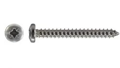 White Label 316 Pan Pozi Self Tapping Screw 14g X 1-1/2 Qty 4