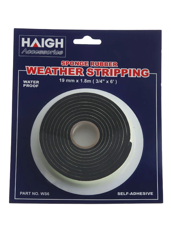 White Label Weatherstripping Rubber Foam Tape 19mm X 1.8m 2 White Label Weatherstripping Rubber Foam Tape 19mm X 1.8m - Image 2