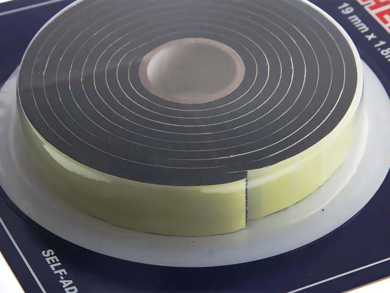 White Label Weatherstripping Rubber Foam Tape 19mm X 1.8m 1 White Label Weatherstripping Rubber Foam Tape 19mm X 1.8m