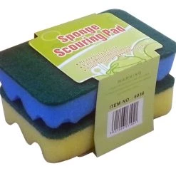 White Label Sponge Scouring Pad 2pc Pack