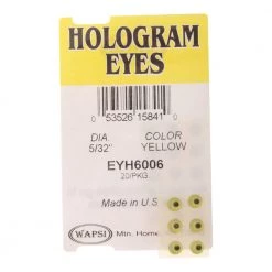 White Label Hologram Dome Eyes 5/32in 4mm