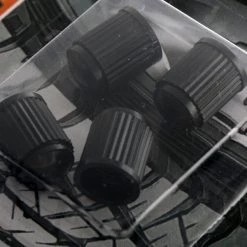 White Label Dr Air Plastic Tyre Valve Caps Qty 4