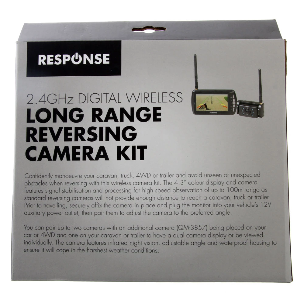 White Label QM-3856 Digital Wireless Long Range Reversing Camera Kit 4.3in 2 White Label QM-3856 Digital Wireless Long Range Reversing Camera Kit 4.3in - Image 2