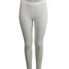White Label Merino Womens Thermal Leggings Cream Size 18