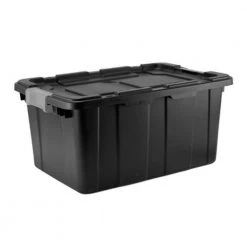 White Label Heavy Duty Storage Box 57L Grey
