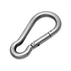 White Label Zinc Plated Carabiner Hook 11mm