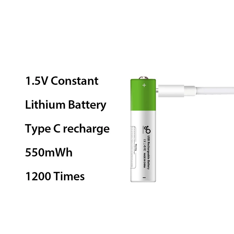 White Label USB Rechargeable AAA Lithium Battery 1.5V 4-pack 3 White Label USB Rechargeable AAA Lithium Battery 1.5V 4-pack - Image 3