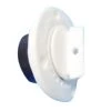 White Label White Self Bailer/Scupper With Screw In Plug Fit To Exterior Of Hull