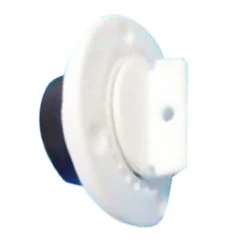 White Label White Self Bailer/Scupper With Screw In Plug Fit To Exterior Of Hull