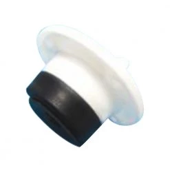 White Label White Self Bailer/Scupper With Screw In Plug Fit To Interior Of Hull