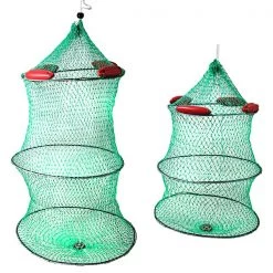 White Label Live Bait Stainless Cage With Floats 55 X 75cm -White Label Sales Store bcwf l