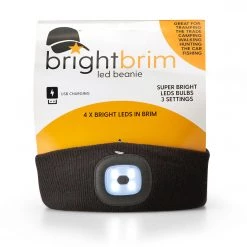 White Label Brightbrim LED Beanie USB Rechargeable