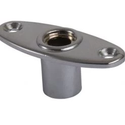 White Label Chrome Longshank Rowlock Plates - Pair