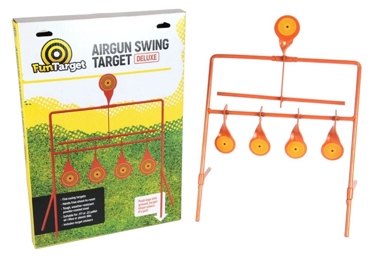 White Label Fun Target Airgun Deluxe Swing Targets - 5 Targets 1 White Label Fun Target Airgun Deluxe Swing Targets - 5 Targets