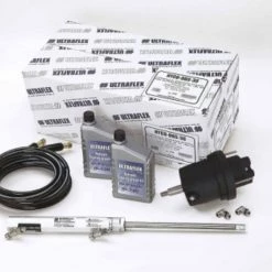 White Label Ultraflex Outboard Steering Kit OB1 Up To 150HP