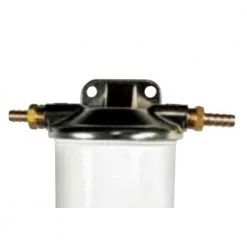 White Label Replacement Cast Alloy Head For Fuel Filter With Clear Bowl