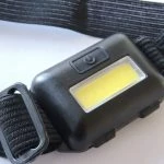 White Label Mini COB LED Headlamp With Batteries 100 Lumens