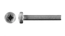 White Label 316 Pan Phillips Machine Screw M6 X 30 Qty 4