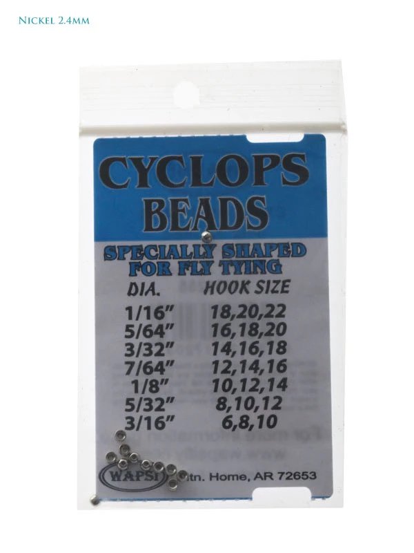 White Label Cyclops Brass Beads For Fly Tying 3/32in 2.4mm 2 White Label Cyclops Brass Beads For Fly Tying 3/32in 2.4mm - Image 2