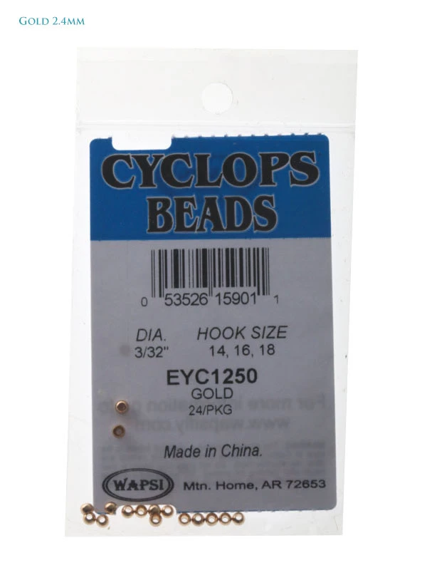 White Label Cyclops Brass Beads For Fly Tying 3/32in 2.4mm 4 White Label Cyclops Brass Beads For Fly Tying 3/32in 2.4mm - Image 4