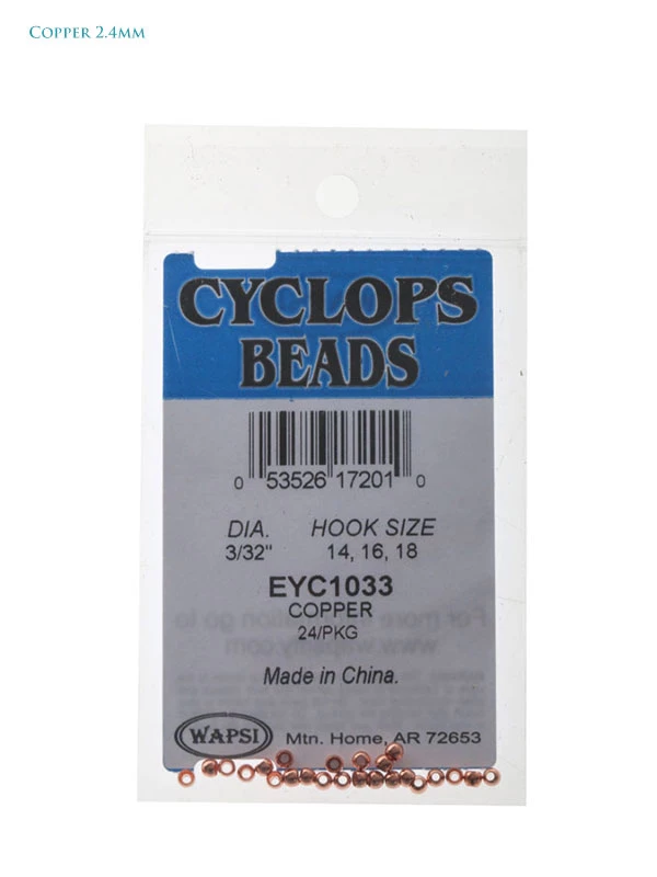 White Label Cyclops Brass Beads For Fly Tying 3/32in 2.4mm 5 White Label Cyclops Brass Beads For Fly Tying 3/32in 2.4mm - Image 5