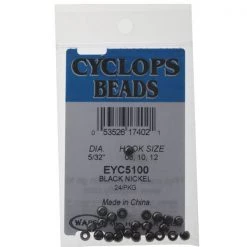 White Label Cyclops Brass Beads For Fly Tying 5/32in 4mm