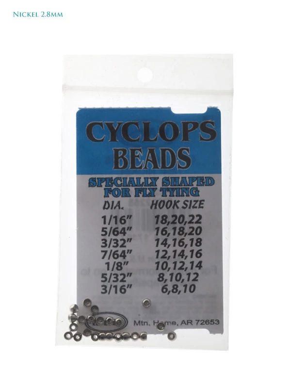 White Label Cyclops Brass Beads For Fly Tying 7/64in 2.8mm 2 White Label Cyclops Brass Beads For Fly Tying 7/64in 2.8mm - Image 2