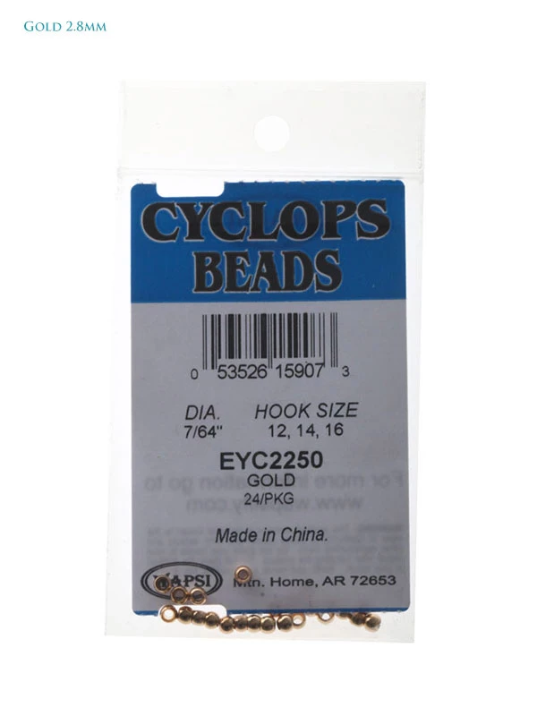 White Label Cyclops Brass Beads For Fly Tying 7/64in 2.8mm 3 White Label Cyclops Brass Beads For Fly Tying 7/64in 2.8mm - Image 3