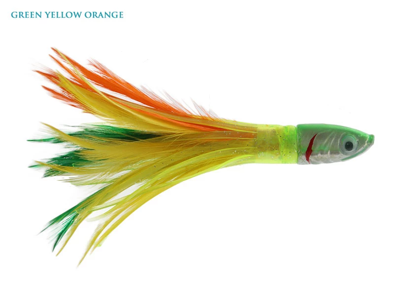 White Label Zima Feather Trolling Tuna Lure 6in 4 White Label Zima Feather Trolling Tuna Lure 6in - Image 4