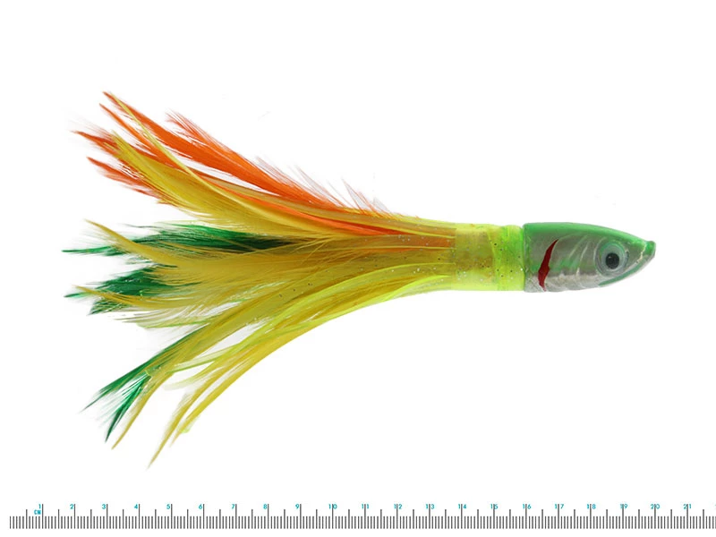 White Label Zima Feather Trolling Tuna Lure 6in 5 White Label Zima Feather Trolling Tuna Lure 6in - Image 5