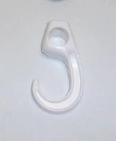 White Label Shock Cord Hook 6mm White