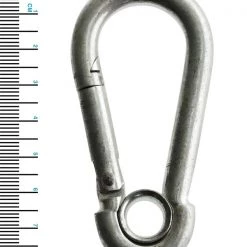 White Label Sales Store 18 White Label Zinc Plated Carabiner Snap Hook 8mm
