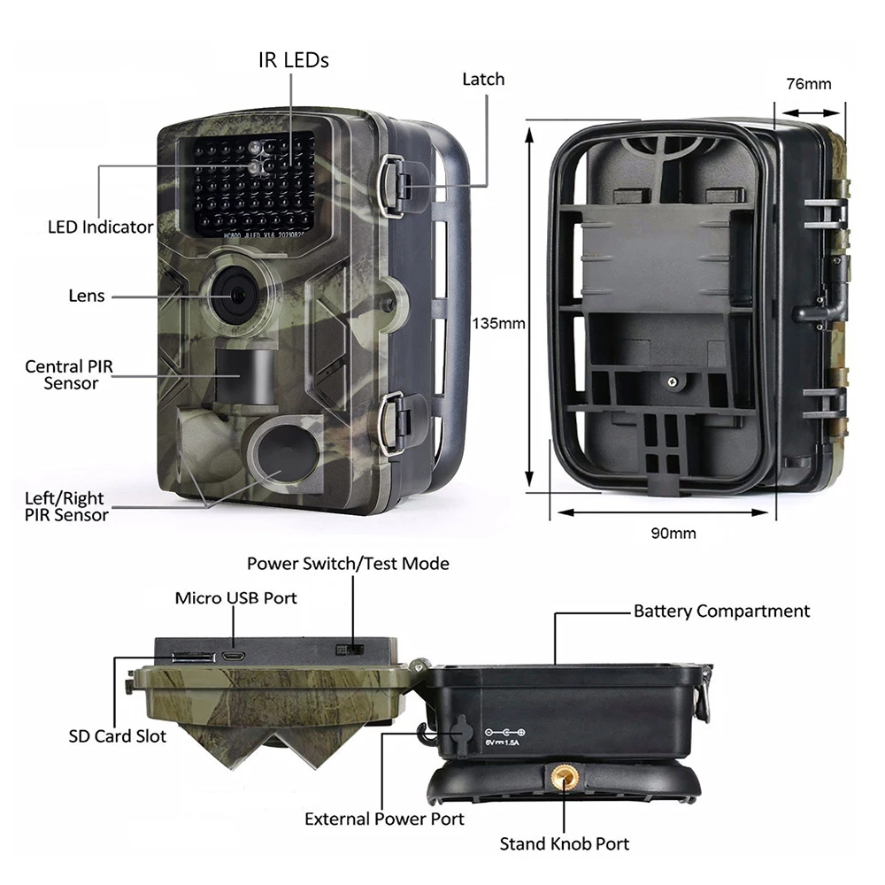 White Label Urban Spec Waterproof Hunting Trail Camera 1080P 9 White Label Urban Spec Waterproof Hunting Trail Camera 1080P - Image 9