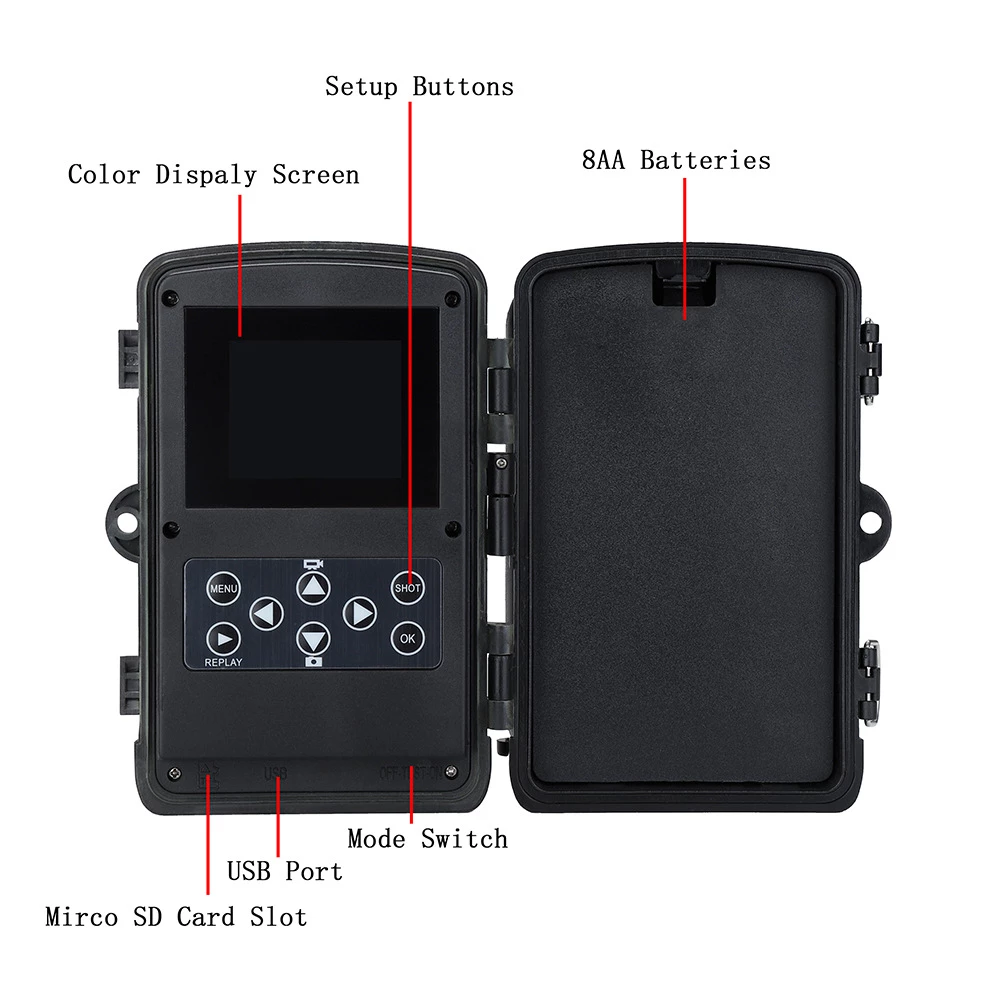 White Label Urban Spec Waterproof Hunting Trail Camera 1080P 8 White Label Urban Spec Waterproof Hunting Trail Camera 1080P - Image 8