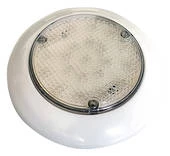 White Label LED Dome Light White/White No Switch White Finish 12V