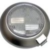 White Label LED Dome Light White/White With Switch Grey Finish 12V