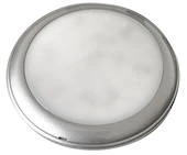 White Label LED Light Flat White/White With Touch Switch